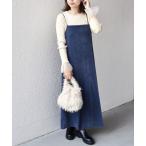 ワンピース SHIPS Colors:「手洗い可能」ポリエステルベロア キャミ ワンピース