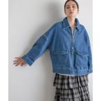 デニムジャケット gジャン デニムＺＩＰブルゾン  570749 レディース