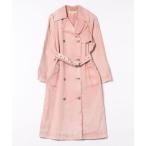 トレンチコート コート ガーメントダイ デニム トレンチコート レディース