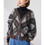 ショッピングアーガイル カーディガン アーガイルVネックカーディガン レディース