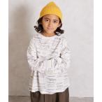 ショッピングＴシャツ tシャツ 「綿100%」総柄 長袖 Tシャツ「PAIRMANON STREET」 キッズ 子供服 男の子