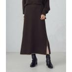 スカート ライン配色　ニットタイトスカート / セットアップ対応