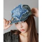 帽子 ベレー帽 デニムハンチング/ビッグスター/NEO森ガール レディース
