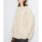 ニット セーター embroideryハンドニット レディース