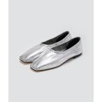 バレエシューズ パンプス ESPIGA シュリンクメタリック フラットシューズ 1.0cm SILVER