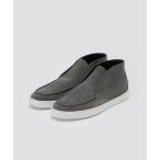 ショッピングスウェード スニーカー BARTEX メンズ スウェード チャッカ スニーカー 2.5cm GRAY メンズ