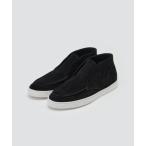 ショッピングスウェード スニーカー BARTEX メンズ スウェード チャッカ スニーカー 2.5cm BLACK メンズ