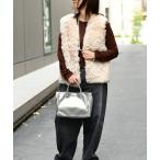 トートバッグ バッグ　レザースタッズミニトート レディース