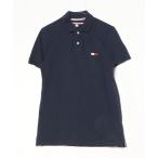 [TOMMY HILFIGER] one отметка рубашка-поло с коротким рукавом M темно-синий мужской 