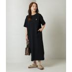 「FREAK'S STORE」 「CHUMS」半袖ワンピース LARGE ブラック レディース