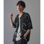 [ANEDIST] вязаный кардиган L черный мужской 