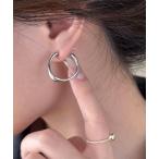 ピアス ラウンドボールドフープピアス レディース