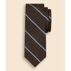 ショッピングネクタイ ネクタイ シルク／コットン　サテン　ストライプタイ