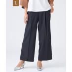 ショッピング接触冷感 パンツ 「L」「ウォッシャブル・接触冷感・防シワ」エアリーウーステッドパンツ レディース