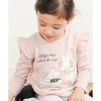 tシャツ 「スララク/防汚加工/オーガニックコットン」ときめき女の子長袖Tシャツ(80~130cm) キッズ 子供服 女の子