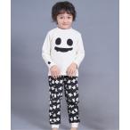 パジャマ 「リンク/ジュニア対応」ほね・おばけ蓄光プリントワッフルパジャマ キッズ 子供 男の子 女の子