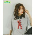 tシャツ セサミストリート/乾きやすいスウェット/6分袖/583466 レディース