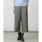 パンツ ラメツイード クロップド パンツ レディース