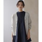 カーディガン スパンコールヤーン カーディガン レディース