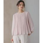 ショッピングシフォン ブラウス シャツ ジョーゼットシフォンプリーツ ブラウス レディース