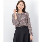 ショッピング花柄 ブラウス シャツ プティフラワープリント ブラウス レディース