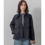 トレンチコート コート ビッグカラーライト トレンチコート レディース