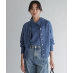 カーディガン スパンコールヤーン カーディガン レディース