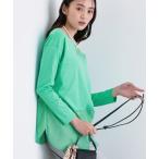 tシャツ 「コットン」シャツ切り替えカットソー レディース