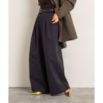 パンツ 「MAQWEL/マクウェル」ウォッシャブルタックワイドパンツ レディース
