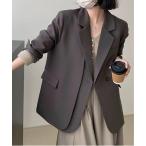 ジャケット テーラードジャケット フラッ