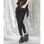 パンツ ハイ ウエスト ストレッチ 