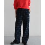 ショッピングパッチワーク パンツ 「予約」パッチワークDYE　デニムイージーパンツ レディース