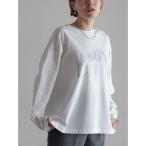 tシャツ アレンジロゴPT　ロンTEE レディース