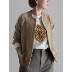 カーディガン モールパイル　リブ付きカーデ レディース