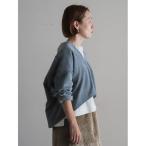 ショッピングショート tシャツ モールヤーンカット　深VショートP/O レディース