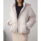 ショッピングBY ブルゾン アウター B-HEAT フード付き中綿ジャケット レディース