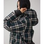 ショッピングチェック ブルゾン アウター B-HEAT フード付き中綿チェックジャケット レディース