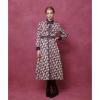 ワンピース 「LOULOU WILLOUGHBY」ホースジオメトリックプリントシャツワンピース