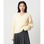 ショッピングARROWS ニット セーター 「MARW UNITED ARROWS」Vネック アゼ ニットプルオーバー レディース