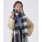 マフラー ストール ボリュームマフラー 洗える ”バッファローチェック” レディース