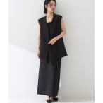 セットアップ 「セットアップ2点セット」ダブルクロスジレ×タイトスカート レディース