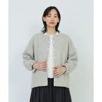 ジャケット ノーカラージャケット リバティプリントトリミングボアジャケット レディース