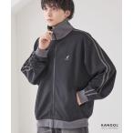 ショッピング刺繍 ジャージ KANGOL/カンゴール 別注 ロゴ ワンポイント刺繍 サイドラインルーズトラックジャケット「セットアップ対応」 メンズ レディース