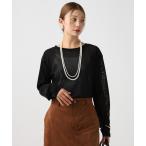 tシャツ シアーベロアプルオーバー レディース