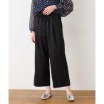  брюки стрейч tuck широкий брюки [6 цвет развитие * талия резина * через год материалы ] женский 