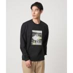 tシャツ 「Phospho Graphica」グラフィック ロングスリーブ Tシャツ メンズ