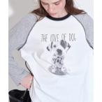 tシャツ モノトーンドッグプリント ラグランスリーブ ロングTシャツ FQ25S050「Fano Studios」「2025AW」 レディース メンズ