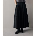 スカート 「セットアップ対応」きれいめはっ水タックフレアスカート「サスティナブル」