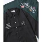 シャツ 76Lubricants/ナナロクルブリカンツ オーバーサイズ ワッペン刺繍 長袖シャツ メンズ レディース