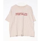 [studio CLIP] короткий рукав футболка FREE Brown женский 